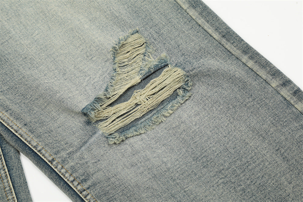 Gradient Washed Ripped Jeans For Men Gradient Washed Ripped Jeans For Men