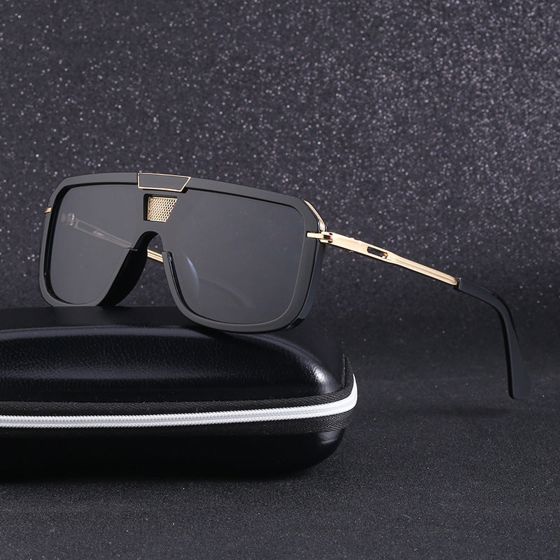 Retro Square Sun Men's European And American Large Frame Sunglasses Women Retro Square Sun Men's European And American Large Frame Sunglasses Women