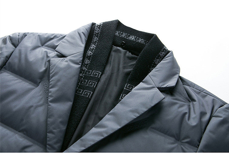 Winter Men's Suit Detachable Scarf Collar Casual Down Jacket Winter Men's Suit Detachable Scarf Collar Casual Down Jacket