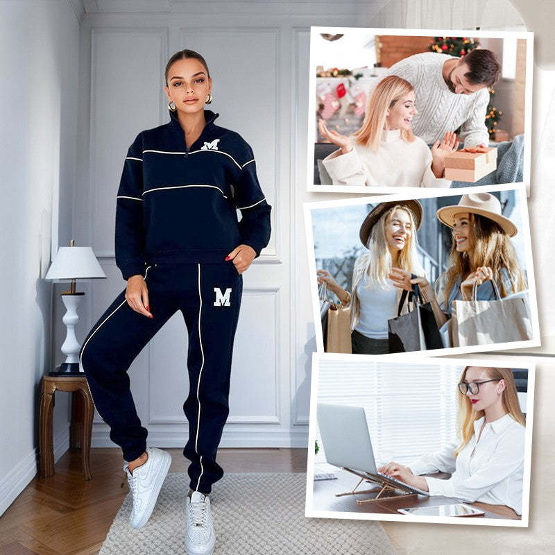 Womens 2 Piece Outfits Lounge Hoodless Pullover Sweatshirt Sweatsuit Sets Sweatshirt Baggy Fashion Sweatpants With Pockets Womens 2 Piece Outfits Lounge Hoodless Pullover Sweatshirt Sweatsuit Sets Sweatshirt Baggy Fashion Sweatpants With Pockets