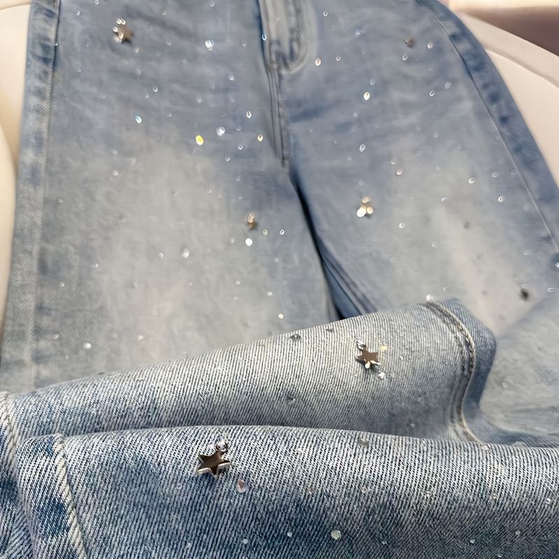 Summer Loose Slimming Light Color Design High Waist Wash Jeans For Women Summer Loose Slimming Light Color Design High Waist Wash Jeans For Women