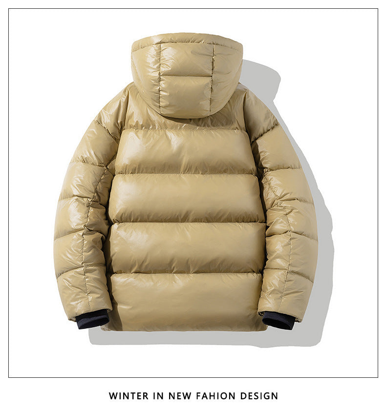 Short Glossy Down Jacket Thick White Duck Down Short Glossy Down Jacket Thick White Duck Down