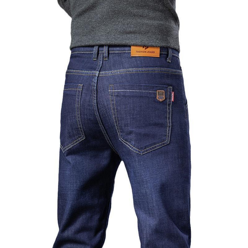 Fleece-lined Thickened Men's Loose Straight Trousers New Fleece-lined Thickened Men's Loose Straight Trousers New