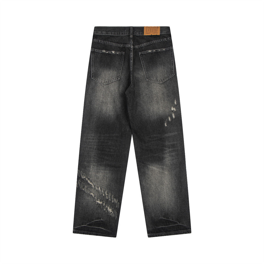 Fashion Personality Distressed Worn Jeans For Men Fashion Personality Distressed Worn Jeans For Men