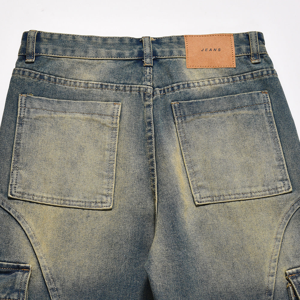 Fashion Work Clothes Pocket Jeans For Men Fashion Work Clothes Pocket Jeans For Men