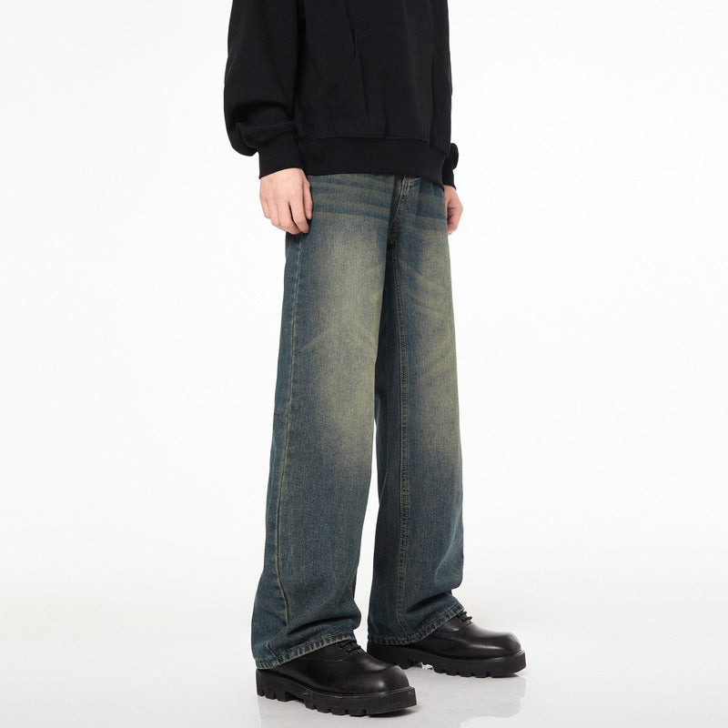Men's And Women's Loose Straight Mop Pants Men's And Women's Loose Straight Mop Pants