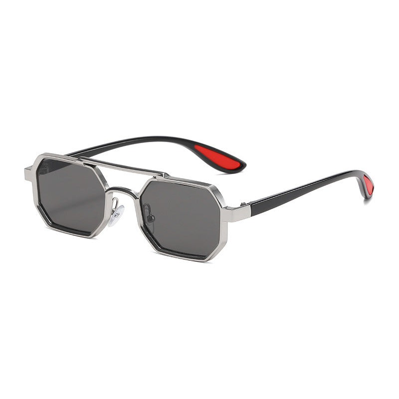 Fashion Metal Sunglasses Large Frame Sun-resistant Sunglasses Fashion Metal Sunglasses Large Frame Sun-resistant Sunglasses