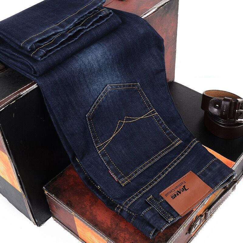 Loose Straight Casual Work Stretch Jeans For Men Loose Straight Casual Work Stretch Jeans For Men