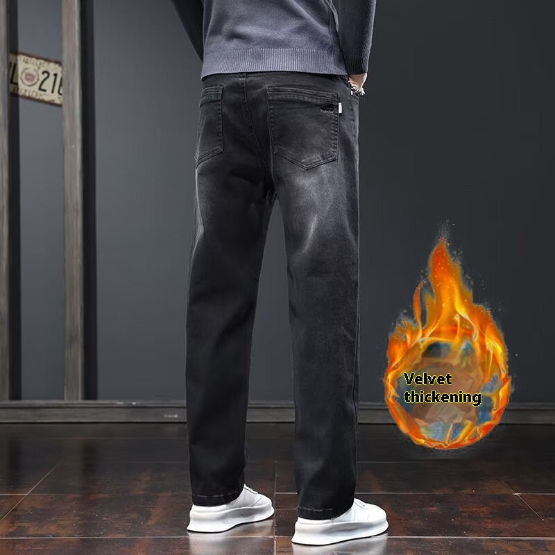 Jeans Loose Straight Casual Long Pants Men Jeans Loose Straight Casual Long Pants Men