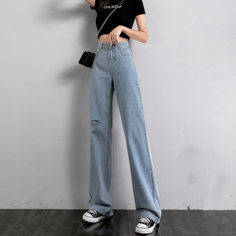 Women Wide Leg Jeans Summer Thin Section Women Wide Leg Jeans Summer Thin Section