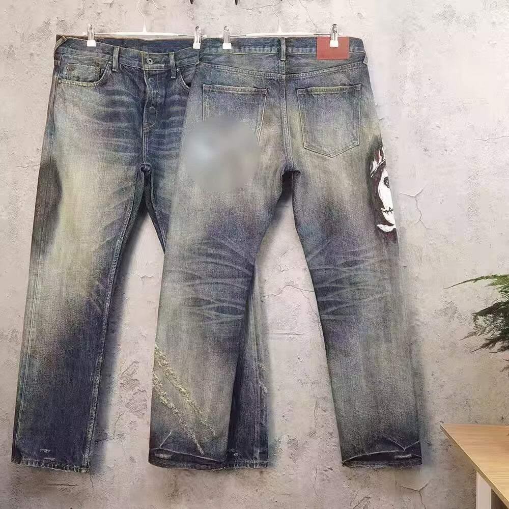 Straight Jeans Men's Niche Design Straight Jeans Men's Niche Design