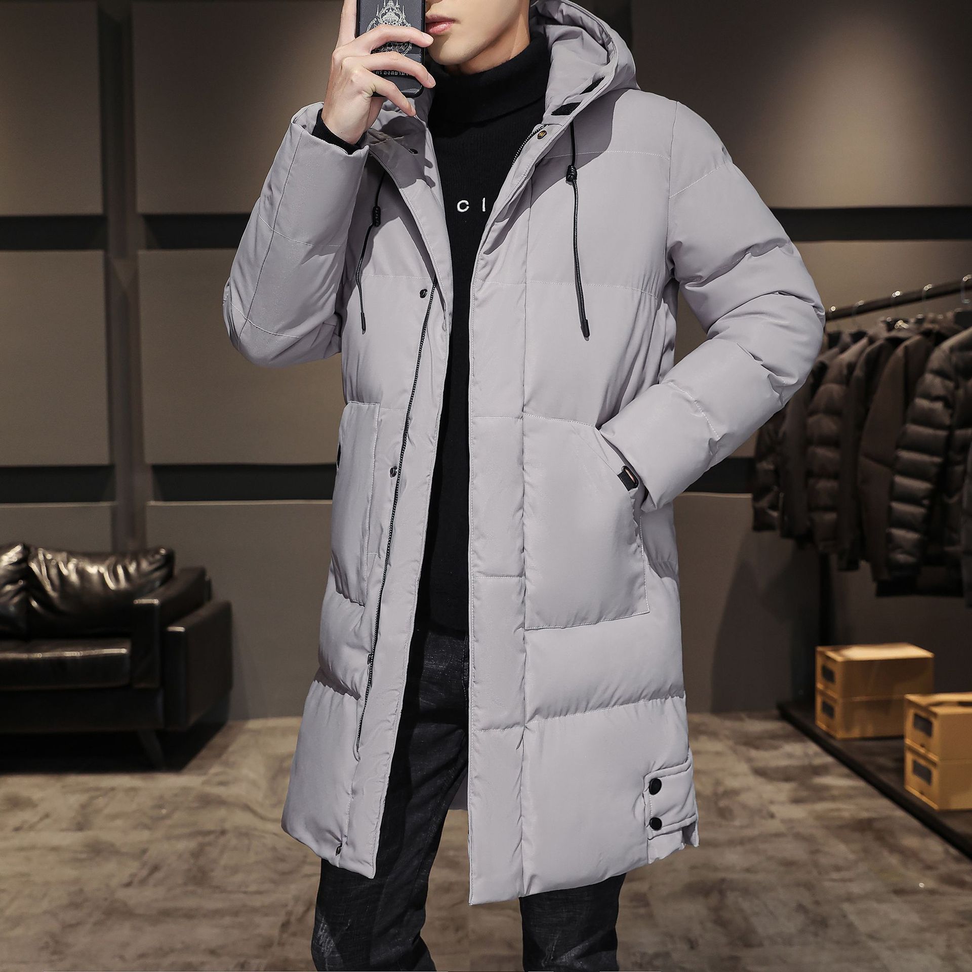 Fashionable And Handsome Thickened Work Clothes Cotton Coat Winter Clothing Down Men Fashionable And Handsome Thickened Work Clothes Cotton Coat Winter Clothing Down Men