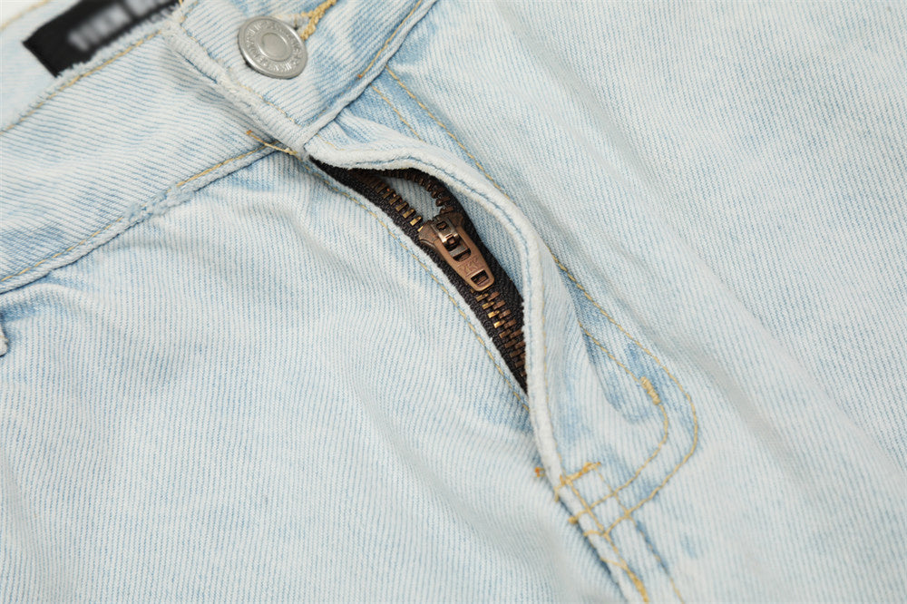 Fashion Personality Multi-pocket Workwear Jeans Men Fashion Personality Multi-pocket Workwear Jeans Men
