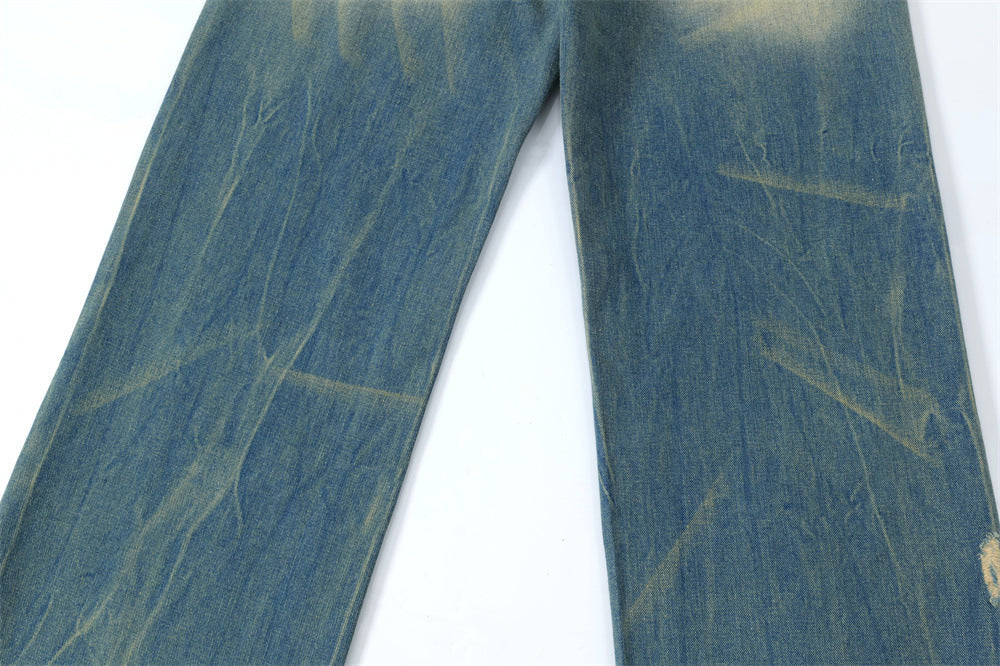 Washed And Worn Ripped Jeans For Men And Women Washed And Worn Ripped Jeans For Men And Women