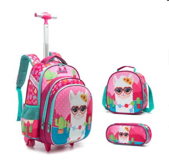 Three-piece Trolley Bag For Primary School Students Three-piece Trolley Bag For Primary School Students