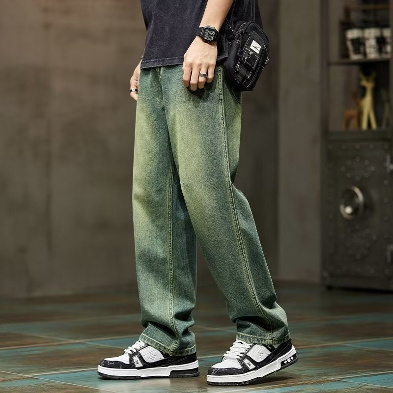 Vintage Jeans Men's High Street All-matching Straight Pants Vintage Jeans Men's High Street All-matching Straight Pants