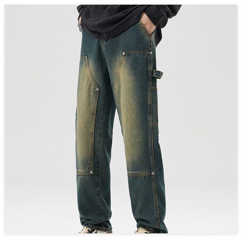 Vintage Logging Cargo Jeans Men Vintage Logging Cargo Jeans Men