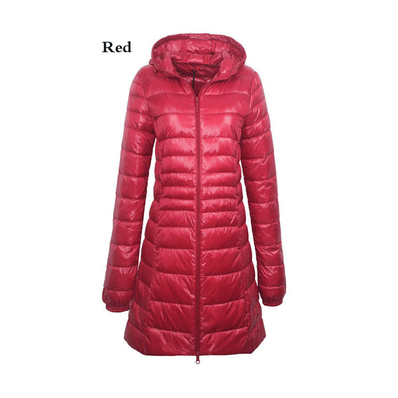 Lightweight Mid-length Plus Size Slim Fit Women's Down Jacket Lightweight Mid-length Plus Size Slim Fit Women's Down Jacket