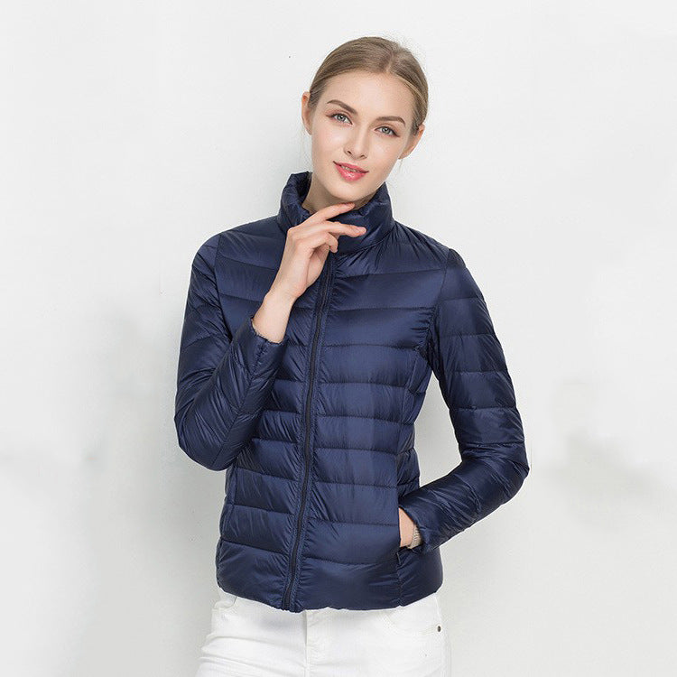 Standing Collar Slim Down Jacket Standing Collar Slim Down Jacket