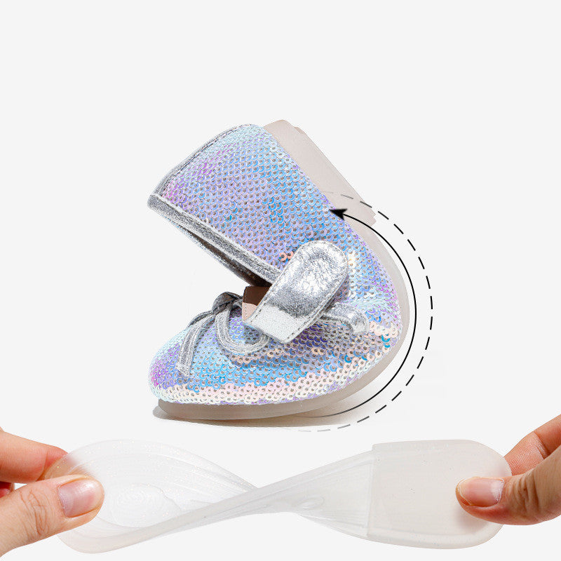 Big Kids Sequined Princess Shoes With Soft Sole Big Kids Sequined Princess Shoes With Soft Sole