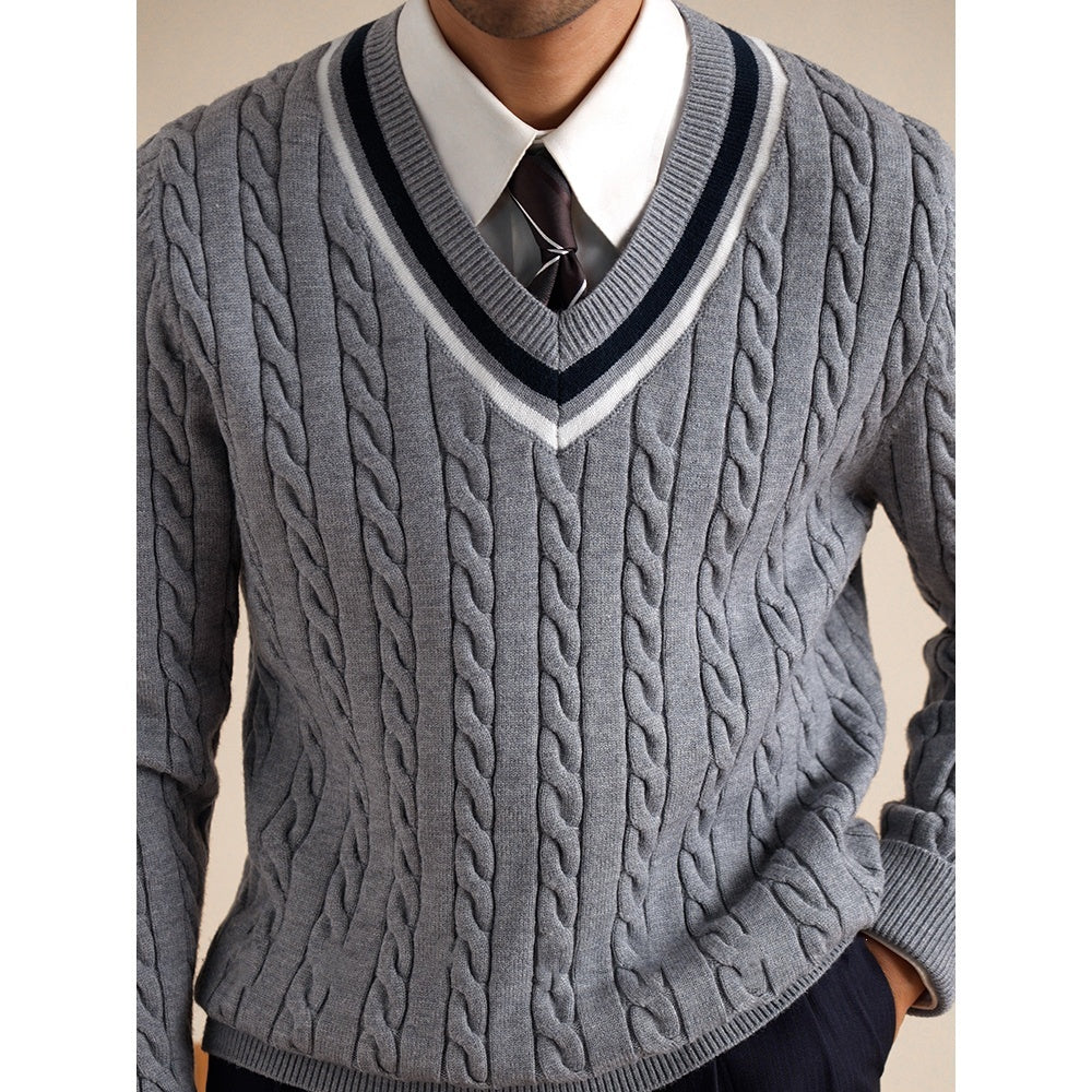 Men's College Style Casual Base Ride Thermal Head Cover Knitwear Men's College Style Casual Base Ride Thermal Head Cover Knitwear