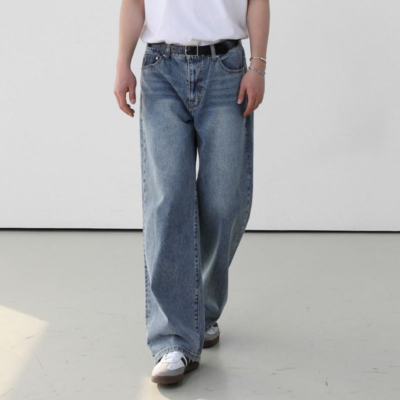 Fashion Personality Retro Washed Jeans Men Fashion Personality Retro Washed Jeans Men