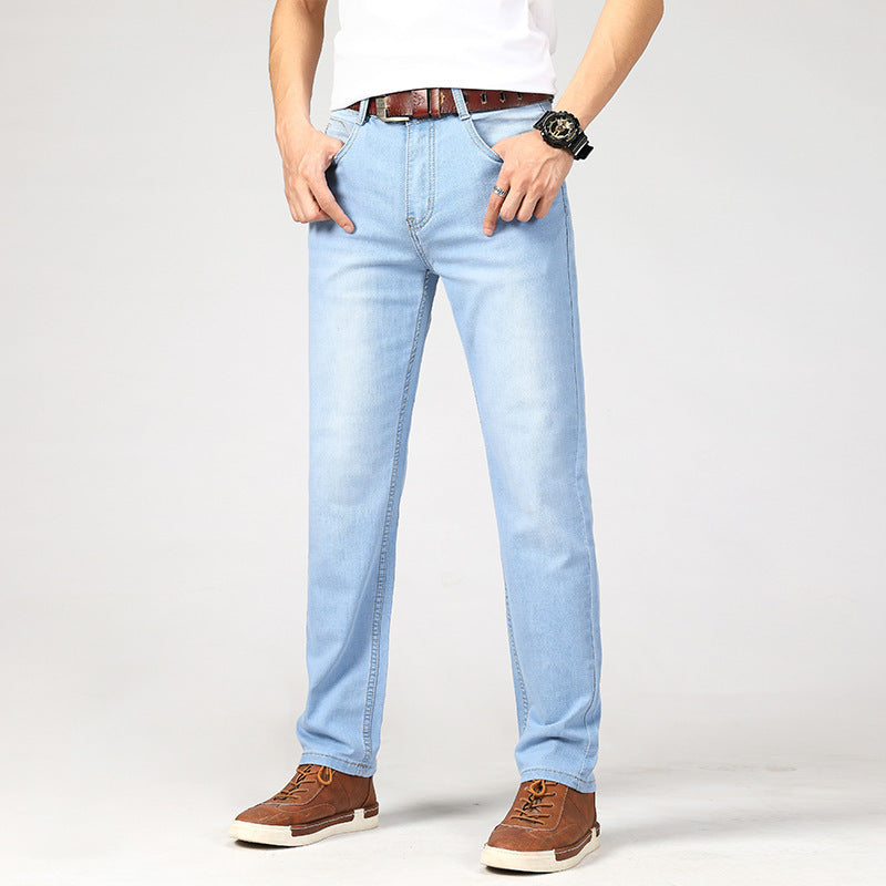 Men's Summer Jeans Men's Straight-leg Pants Men's Summer Jeans Men's Straight-leg Pants