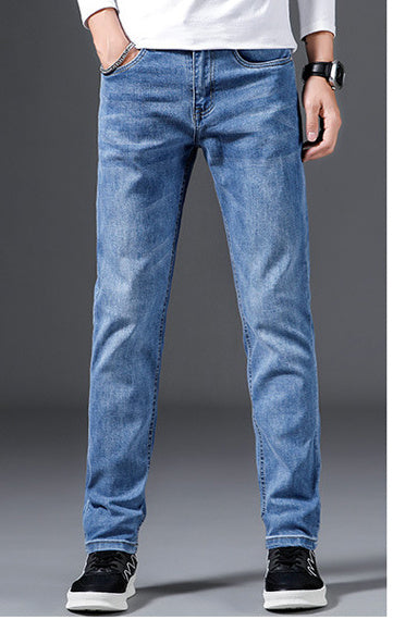 Slim Fit Elastic Straight Jeans For Men Slim Fit Elastic Straight Jeans For Men