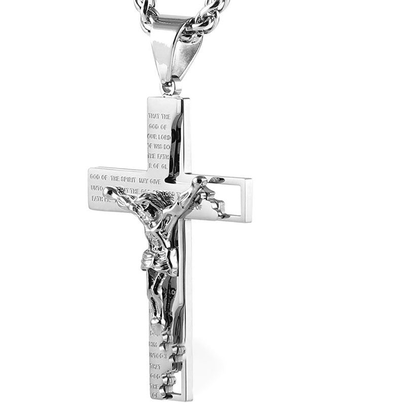 Titanium Steel Cross Accessories And Decorations Pendant Necklace Trendy Men Hip Hop Ear Accessories Titanium Steel Cross Accessories And Decorations Pendant Necklace Trendy Men Hip Hop Ear Accessories