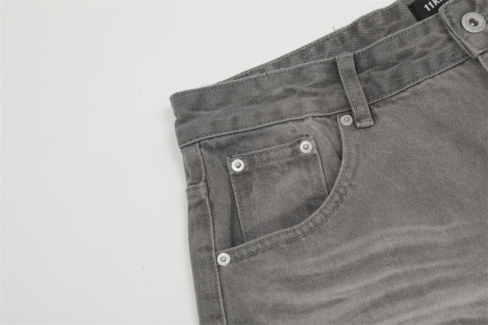 Fashion American Ripped Wide-leg Jeans Men Fashion American Ripped Wide-leg Jeans Men