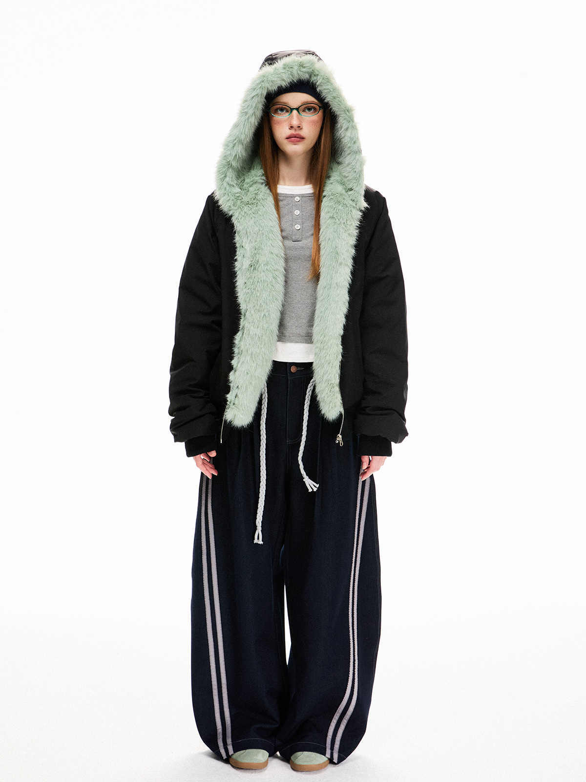 Women's Loose Fleece-lined Warm Parka Cotton Jacket Top Women's Loose Fleece-lined Warm Parka Cotton Jacket Top