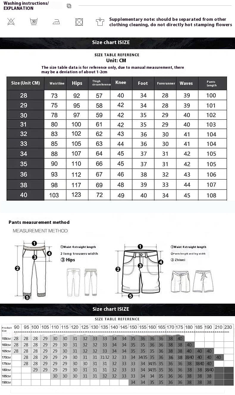 Spring Jeans Men's Elastic Straight Spring Jeans Men's Elastic Straight