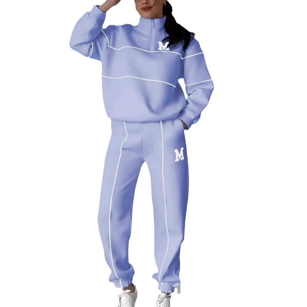 Womens 2 Piece Outfits Lounge Hoodless Pullover Sweatshirt Sweatsuit Sets Sweatshirt Baggy Fashion Sweatpants With Pockets Womens 2 Piece Outfits Lounge Hoodless Pullover Sweatshirt Sweatsuit Sets Sweatshirt Baggy Fashion Sweatpants With Pockets