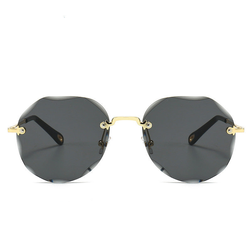 Polygonal Sunglasses Women Rimless Trimmed Sunglasses Polygonal Sunglasses Women Rimless Trimmed Sunglasses