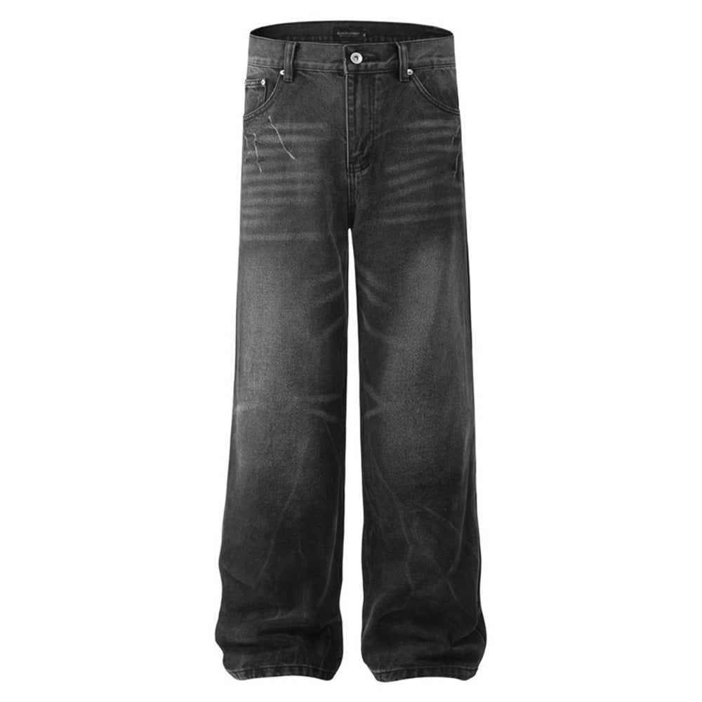 Fashion American Style Water Ripple Jeans For Men Fashion American Style Water Ripple Jeans For Men