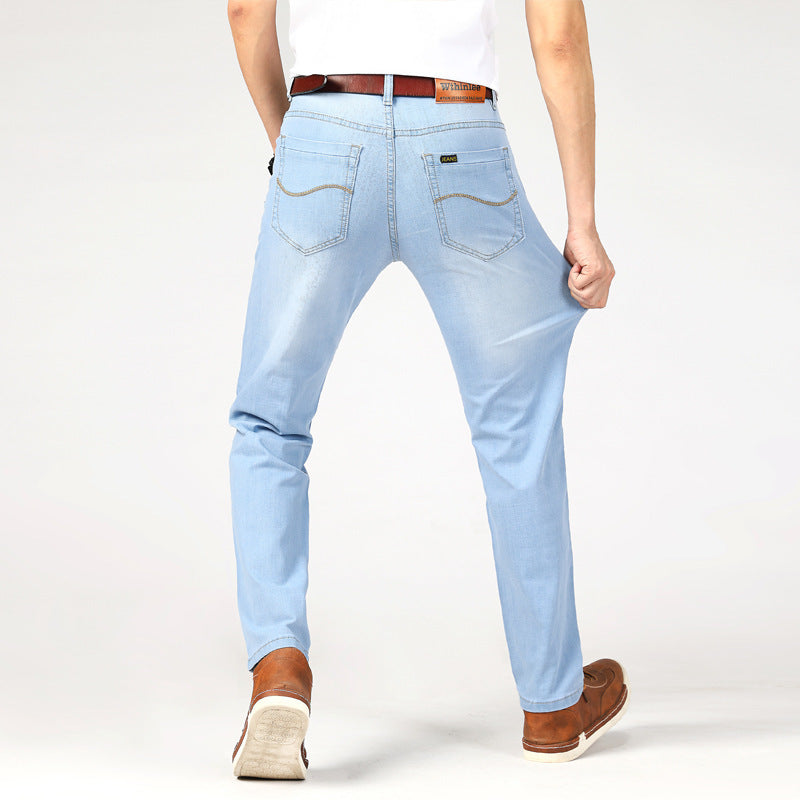 Men's Summer Jeans Men's Straight-leg Pants Men's Summer Jeans Men's Straight-leg Pants
