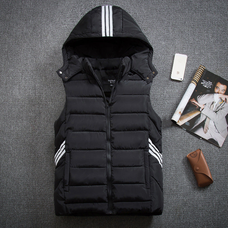 Men's plus size vest thick down cotton vest Men's plus size vest thick down cotton vest