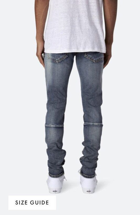 Knife cut classic zipper beam pants jeans Knife cut classic zipper beam pants jeans