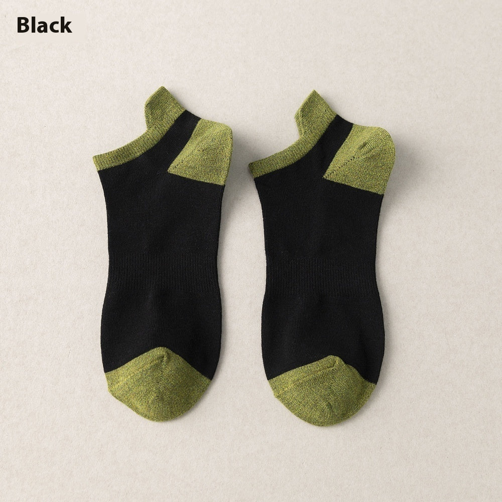 Combed Cotton Bottom Sweat-absorbing Deodorant Anti-ankle Socks Low-cut Men's Retro Waist Combed Cotton Bottom Sweat-absorbing Deodorant Anti-ankle Socks Low-cut Men's Retro Waist