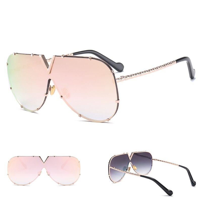 Sunglasses, men, women, men and women, sunglasses, frameless, rivet, personality glasses Sunglasses, men, women, men and women, sunglasses, frameless, rivet, personality glasses