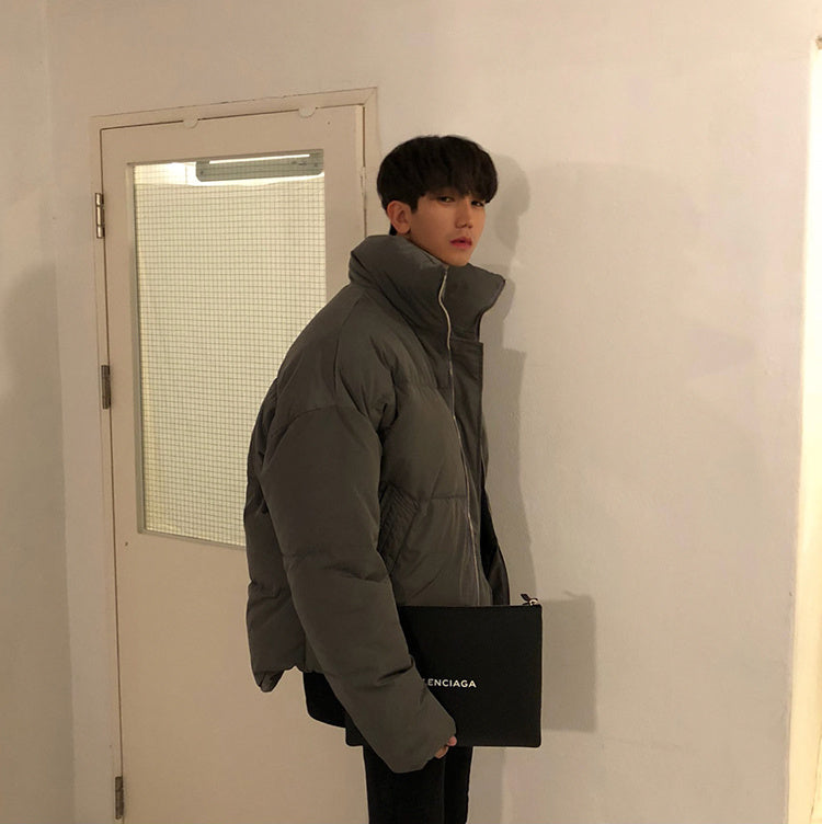 Winter warm cotton coat loose jacket men's cotton padded jacket Winter warm cotton coat loose jacket men's cotton padded jacket