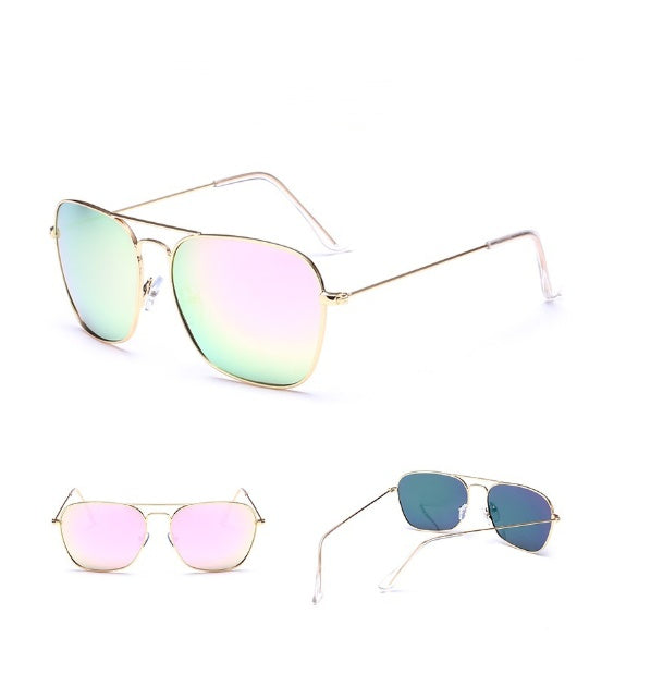 Metallic Sunglasses Real Film Couple Model Men And Women Colorful Real Polarized Sunglasses Metallic Sunglasses Real Film Couple Model Men And Women Colorful Real Polarized Sunglasses