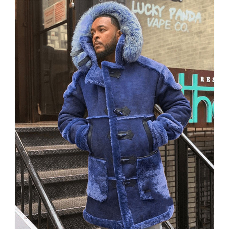 Men's velvet horn button jacket Men's velvet horn button jacket