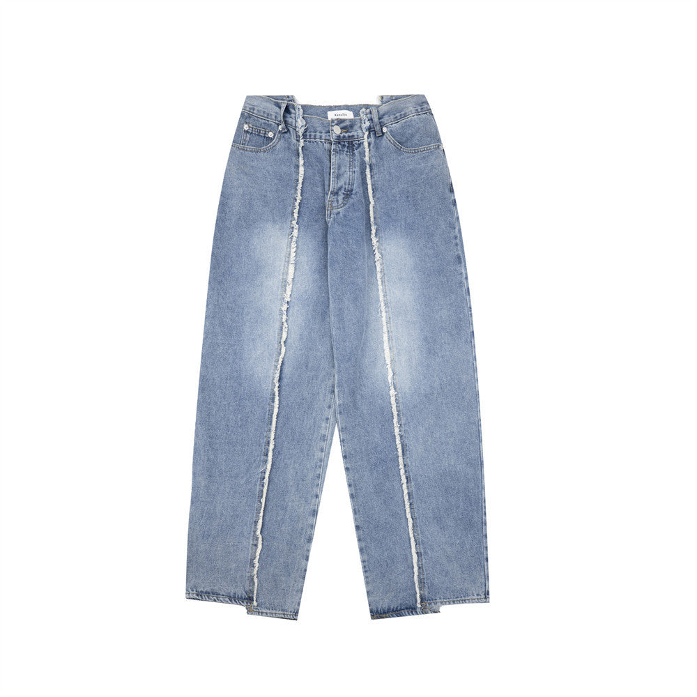 Fashion Loose Cool Washed Jeans Men Fashion Loose Cool Washed Jeans Men