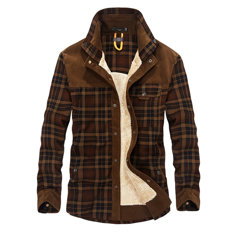 Winter Jacket Men Thicken Warm Fleece Jackets Coats Pure Cotton Plaid Jacket Military Clothes Winter Jacket Men Thicken Warm Fleece Jackets Coats Pure Cotton Plaid Jacket Military Clothes