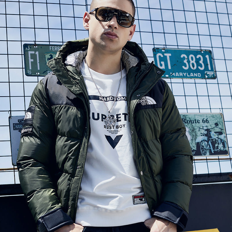 Loose Casual Thick Down Padded Jacket Men Loose Casual Thick Down Padded Jacket Men