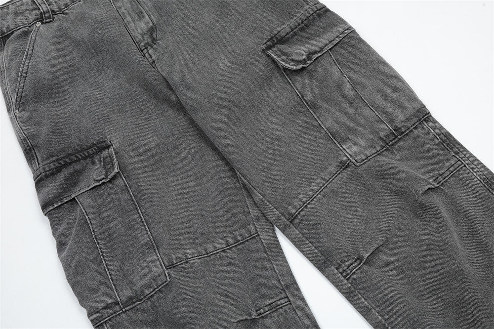 Trendy Multi-pocket Stitching Jeans For Men Trendy Multi-pocket Stitching Jeans For Men