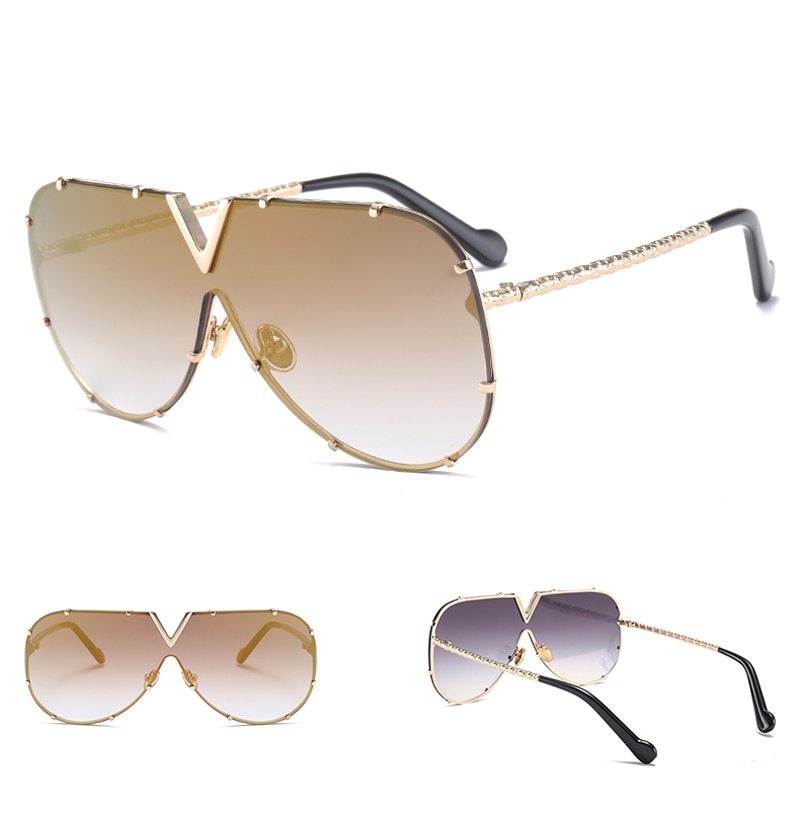 Sunglasses, men, women, men and women, sunglasses, frameless, rivet, personality glasses Sunglasses, men, women, men and women, sunglasses, frameless, rivet, personality glasses