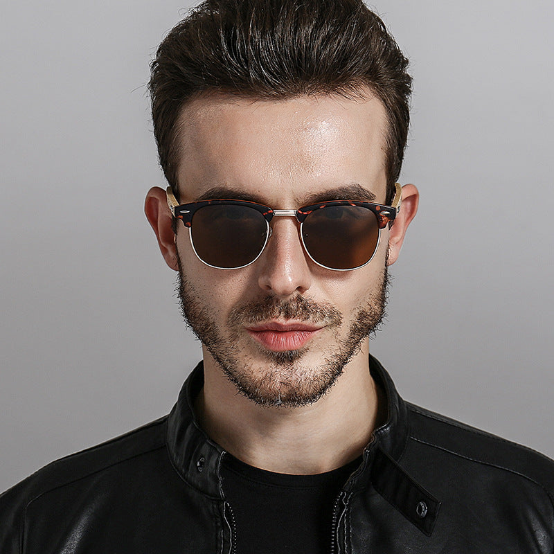 New fashion sunglasses men's classic bamboo legs bamboo glasses sunglasses sunglasses driving mirror New fashion sunglasses men's classic bamboo legs bamboo glasses sunglasses sunglasses driving mirror