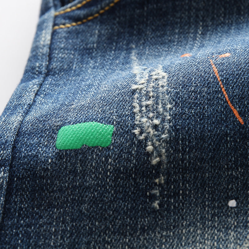 Boys jeans new spring and autumn style Korean style trend Boys jeans new spring and autumn style Korean style trend